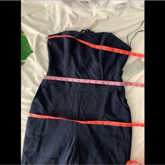 NWT Adelyn Rae Flutter Neck Jumpsuit in Navy Blue - Picture 8 of 8